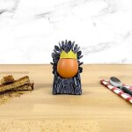 Coquetier - gift republic - egg of thrones - plastique - couleur noir - taille unique