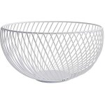 Corbeille design en acier inoxydable, usage cuisine, pour pain, fruits, l�gumes ou ?ufs, 1 unit�