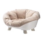 Ferplast - corbeille sofa throne 4 - avec coussin - blanc