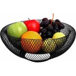 Corbeille a fruit en mtal noir - 24 cm - corbeille fruit dcoratif pour fruits, lgumes et pain - pour ...