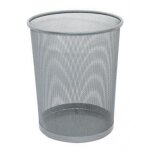Corbeille en mtal q - connect grille grise 295x345mm