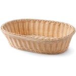 Corbeille � pain ovale 380x270x90 mm, polypropyl�ne / aciers inox, pr�sentation / rangement pain