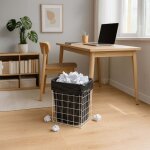Corbeille � papier en fil m�tallique, 25 l, pour le bureau ou la maison