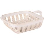 Corbeille tressée beige 29x23 cm - table passion Corbeille tressée beige 29x23 cm - table passion