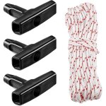 Jamais utilis] corde de dmarrage, 10 m, 3, 0 mm, avec 3 poignes de dmarrage, pour tondeuse, trononneuse, ...