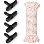 Corde de dmarrage tondeuse  gazon corde de dmarrage 10 mtres 4mm et poigne de dmarrage 4 pices, ...