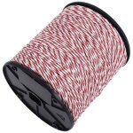 Corde �lectrique de cl�ture r�sistance ultra - faible 500m pour la d'animal mouton b�tail cheval porc ...