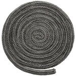 Corde � feu noire en fibre de verre pour po�le � bois 2 m x 6 mm