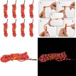 Cordes de haubanage avec cl�s r�fl�chissantes 8 pcs 4 m 4 mm - corde de tente - corde de haubanage - ...