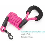 Corde laisse pour chien avec poigne rembourre souples et fils rflchissants en nylon durable laisse ...