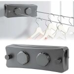 Corde � linge r�tractable 5. 1m, acier inoxydable fil a linge ext�rieur retractable, etendoir linge exterieur ...
