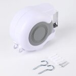 Corde à linge rétractable exterieur, séchoir mural extensible Étendoir à linge pour montage mural avec ... Corde à linge rétractable exterieur, séchoir mural extensible Étendoir à linge pour montage mural avec ...