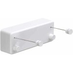 Corde à linge rétractable pour intérieur et extérieur - robuste, 2 fils à linge de 4, 2 m en acier inoxydable, ... Corde à linge rétractable pour intérieur et extérieur - robuste, 2 fils à linge de 4, 2 m en acier inoxydable, ...