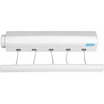 Corde à linge rétractable télescopique intérieur extérieur fixé au mur ligne sèche - linge corde de séchage ... Corde à linge rétractable télescopique intérieur extérieur fixé au mur ligne sèche - linge corde de séchage ...