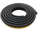 Corde plate pour po�le - joint d'�tanch�it� pour porte de po�le � bois, po�le � bois, four - colle noire ...