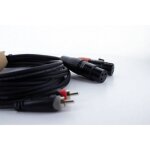 Cordial - eu 3 fc xlr cble de liaison [2x xlr femelle 3 ples - 2x cinch - rca mle] 3 m noir