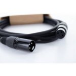 Cordial - ed 1 fm xlr cble de liaison [1x xlr femelle 3 ples - 1x xlr mle 3 ples] 1 m noir