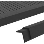 Corni�re de terrasse 5 pcs wpc 170 cm noir cfw92018