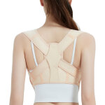 Correcteur de posture pour femmes et hommes : corset dorsal sup�rieur ajustable et respirant - soutien ...