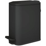 Essentials poubelle de salle de bain noir autoportant (5l) - cosmic