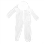 Costume d'apiculture en maille de nylon, anti - morsure d'abeille, transparent, une pi�ce, v�tements ...