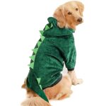 Costume de dinosaure pour grand chien pour halloween : veste, ensemble de costume d'hiver en laine chaude ...