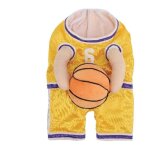 Costume de joueur basket - ball pour chien avec ballon tenue sport amusante halloween cosplay animaux ...