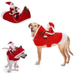 Costume de no�l � capuche pour chien taille xl - costume de no�l pour animal de compagnie - v�tements ...