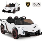 Costway - 12v lamborghini voiture electrique enfants avec t�l�commande 2, 4g, v�hicule electrique avec ...