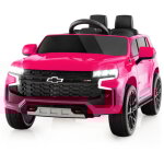 Costway - 12v suv chevrolet tahoe voiture lectrique 3 - 3, 5km / h enfant avec tlcommande 2, 4g, vhicule ...