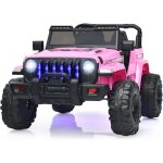 Costway - 12v voiture electrique enfants avec tlcommande 2, 4 g, vhicule electrique 2 places avec ...