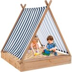Costway - 2 en 1 bac à sable en bois enfant avec toit amovible & 2 bancs, bac à sable extérieur avec ... Costway - 2 en 1 bac à sable en bois enfant avec toit amovible & 2 bancs, bac à sable extérieur avec ...