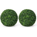 Costway - 2 boules de buis artificielles 48 cm résistantes aux uv, plantes en boules de faux buis sphères, ... Costway - 2 boules de buis artificielles 48 cm résistantes aux uv, plantes en boules de faux buis sphères, ...