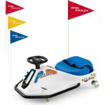 Costway 24v kart lectrique  vitesse variable(3 - 8km / h) avec 5 roues & 3 drapeaux, voiture  drive ...