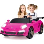 Costway 24v voiture �lectrique enfant 2 places avec t�l�commande 2, 4g, v�hicule �lectrique avec lumi�res ...
