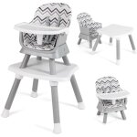 Costway - 6 en 1 chaise haute bébé evolutive avec plateau amovible, chaise d'alimentation convertible ... Costway - 6 en 1 chaise haute bébé evolutive avec plateau amovible, chaise d'alimentation convertible ...