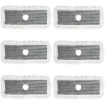 Costway lot de 6 serpill�re en microfibre mixte, haute absorption, tampons lavables r�utilisables, lingette ...