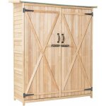 Abri de jardin en bois, cabane de jardin extérieur double portes avec loquet, toit incliné en asphalte, ... Abri de jardin en bois, cabane de jardin extérieur double portes avec loquet, toit incliné en asphalte, ...