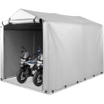 Costway abri de vlos extrieur de 160 x 218 x 164 cm, abri de garage portable pour vlos avec porte ...