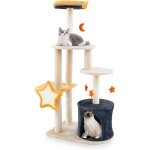 Costway - arbre à chat 128 cm, tour pour chat à 5 Étages, 4 plateformes, condo, arbre à chat xxl, 2 poteaux ... Costway - arbre à chat 128 cm, tour pour chat à 5 Étages, 4 plateformes, condo, arbre à chat xxl, 2 poteaux ...