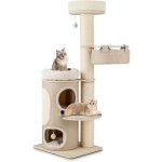Costway - arbre à chat 154 cm, tour chat griffoir, poteaux à griffer 14 cm, tour pour chat interieur ... Costway - arbre à chat 154 cm, tour chat griffoir, poteaux à griffer 14 cm, tour pour chat interieur ...