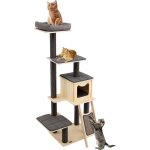 Costway - arbre à chat de 175 cm en bois naturel, centre d'activités pour chat avec griffoir et poteaux ... Costway - arbre à chat de 175 cm en bois naturel, centre d'activités pour chat avec griffoir et poteaux ...