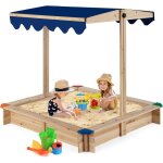 Costway - bac à sable en bois de sapin avec toit réglable & inclinable, bac à sable extérieur avec conception ... Costway - bac à sable en bois de sapin avec toit réglable & inclinable, bac à sable extérieur avec conception ...
