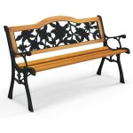 Costway - banc de jardin, banc extérieur en bois, banquette jardin 3 personnes avec accoudoirs, cadre ... Costway - banc de jardin, banc extérieur en bois, banquette jardin 3 personnes avec accoudoirs, cadre ...