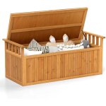 Costway banc de rangement d'extérieur en bois, banc d'extérieur à 2 places de 209 l avec accoudoirs, ... Costway banc de rangement d'extérieur en bois, banc d'extérieur à 2 places de 209 l avec accoudoirs, ...