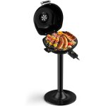 Costway barbecue �lectrique ext�rieur 1600 w, grill portatif sur pied avec grille amovible antiadh�sive ...