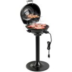 Costway barbecue �lectrique ext�rieur 1600 w, grill portatif sur pied avec grille chauffante amovible ...
