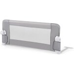 Costway - barrire de lit enfant pliable 105x43cm avec sangle en y, barrire de scurit enfant avec ...