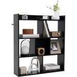 Costway - bibliothque tagre 7 compartiments ouverte, meuble de rangement  4 niveaux, dispositifs ...