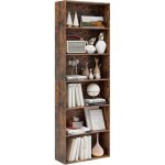 Costway biblioth�que, �tag�re ouverte 6 niveaux, range - livres au sol, 178 cm de haut, 2 kits anti - ...